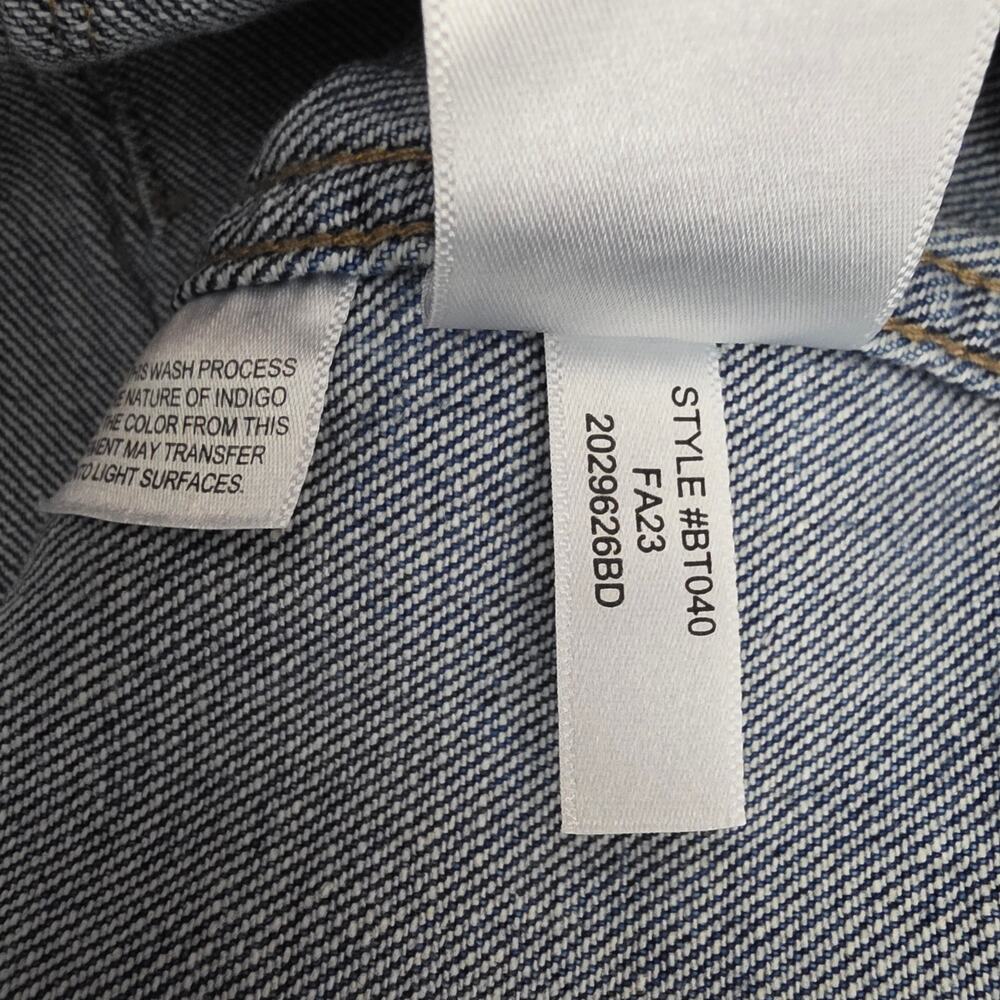 ​J. Crew Utility Jean High Rise Crop Wide Leg Patch Pocket Dark Wash 25P New - Picture 11 of 12